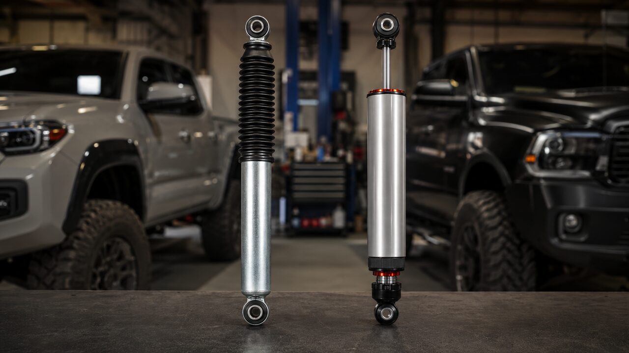 Bilstein 5100 and FOX 2.0 shock absorber comparison