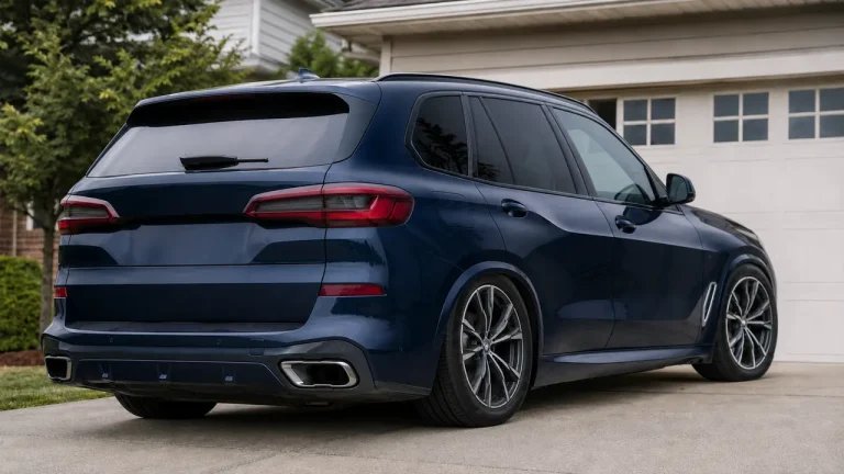 BMW X5 with sagging rear air suspension