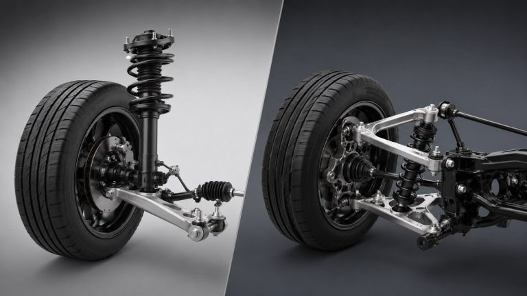 MacPherson strut vs double wishbone suspension comparison