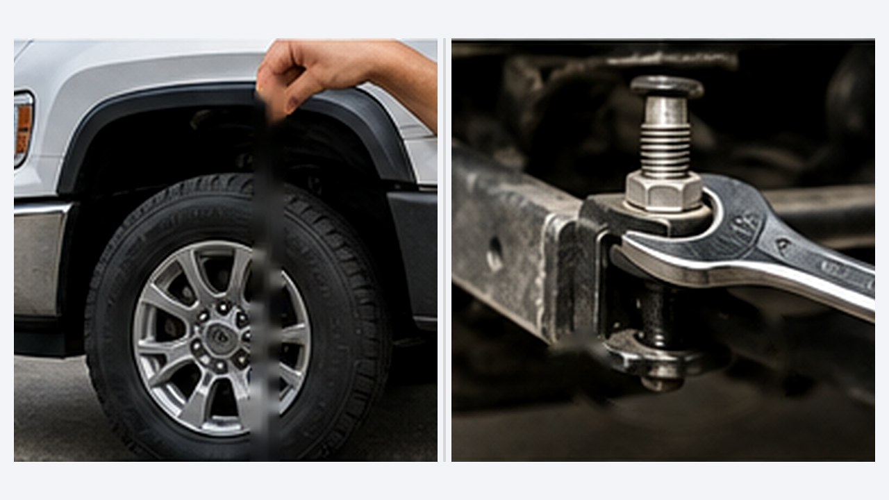 Torsion bar suspension adjustment and ride height measurement