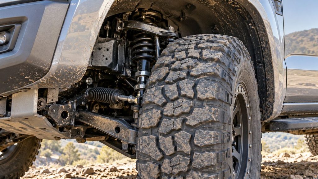 35 inch tire wheel well clearance and suspension